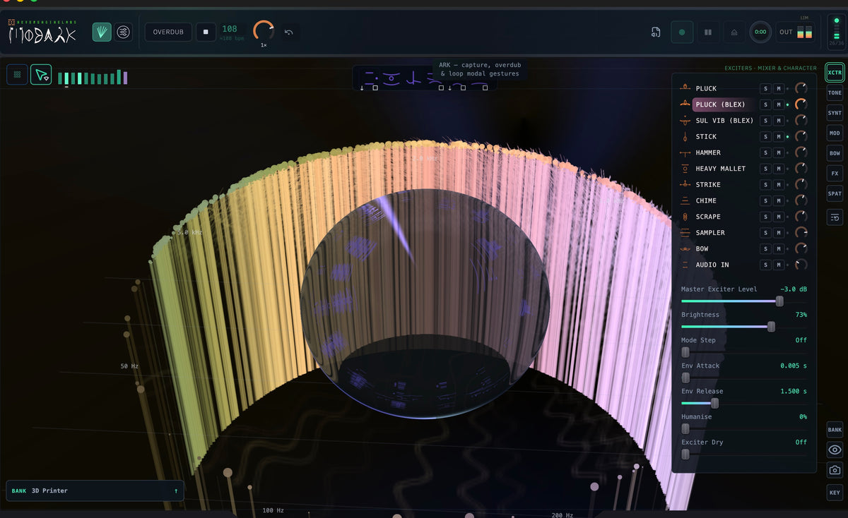 MODARK community screenshot — Audio In Exciter — by NEL